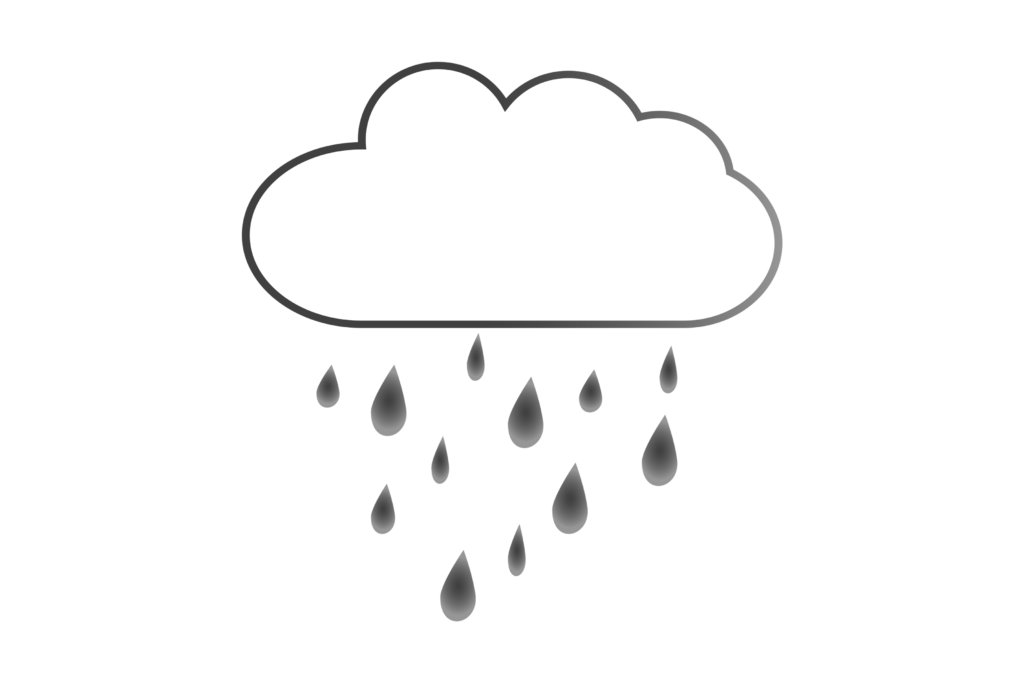 Cloud and Black Rain clipart png