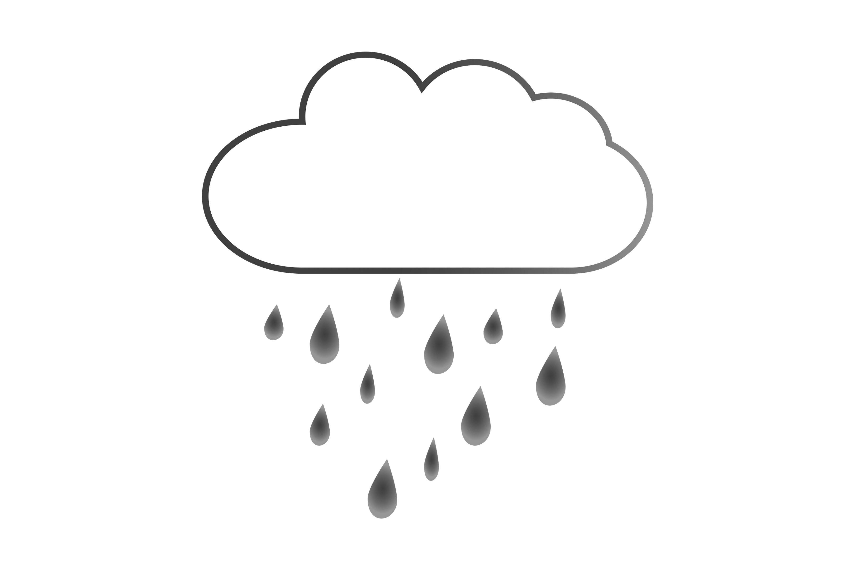 Cloud and Black Rain clipart png