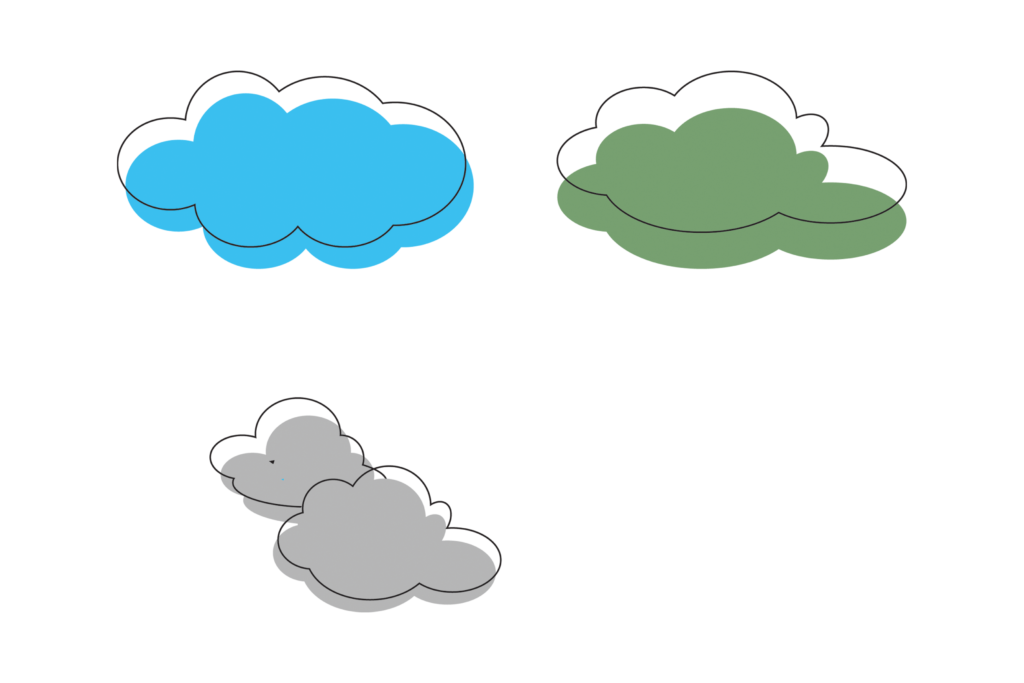 Clouds Creative Clipart Vector PNG