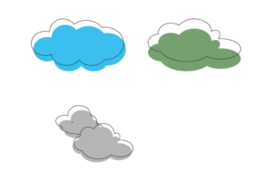 Clouds Creative Clipart Vector PNG