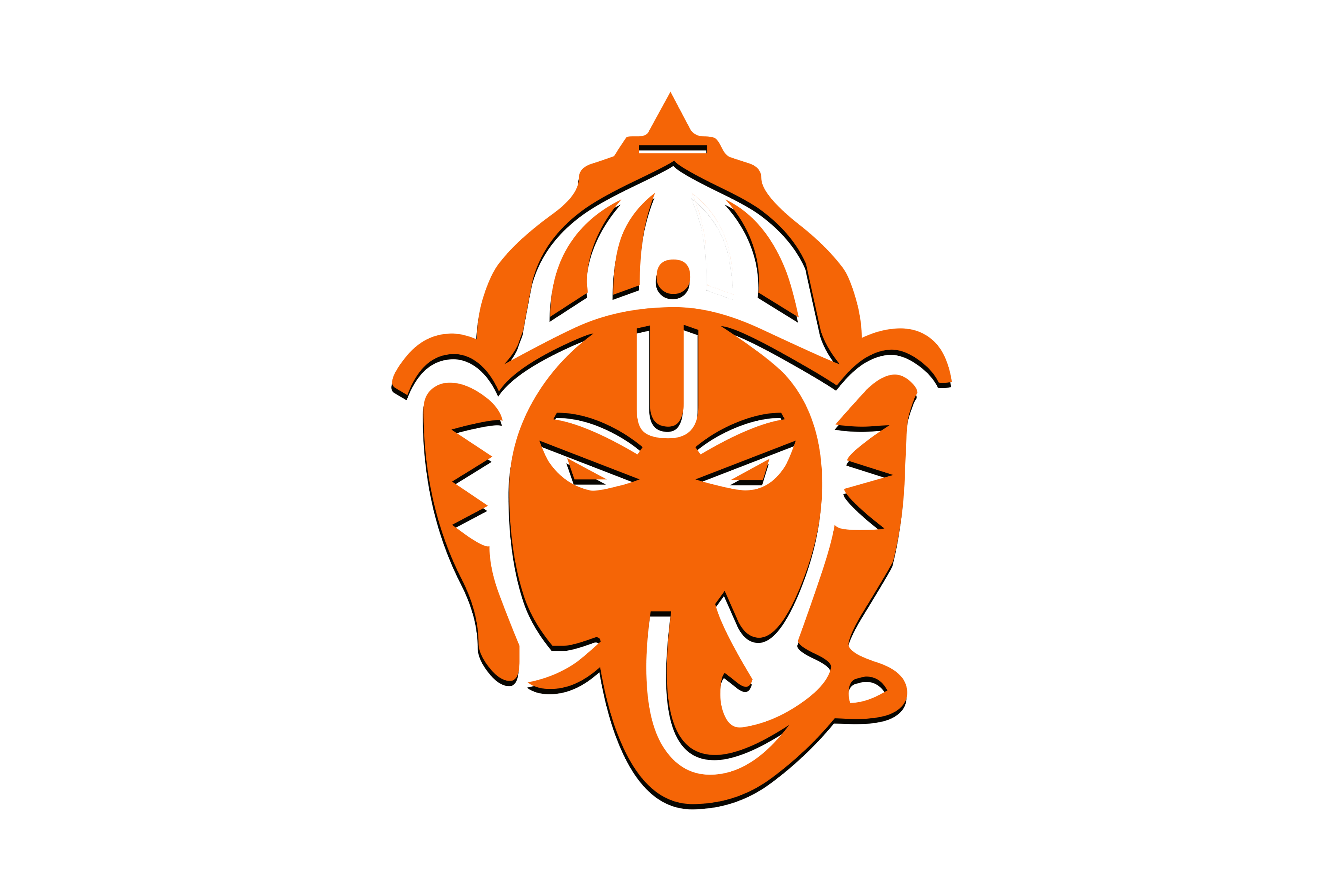 Ganesh ji Logo Orange