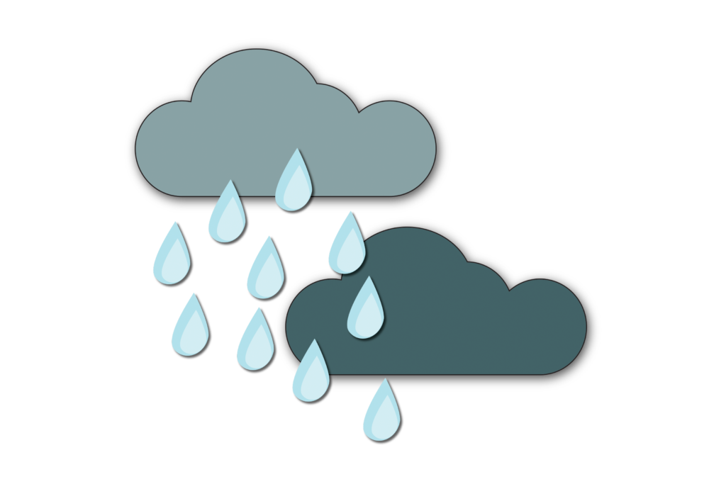 Gray Black clouds and Rain dot clipart png