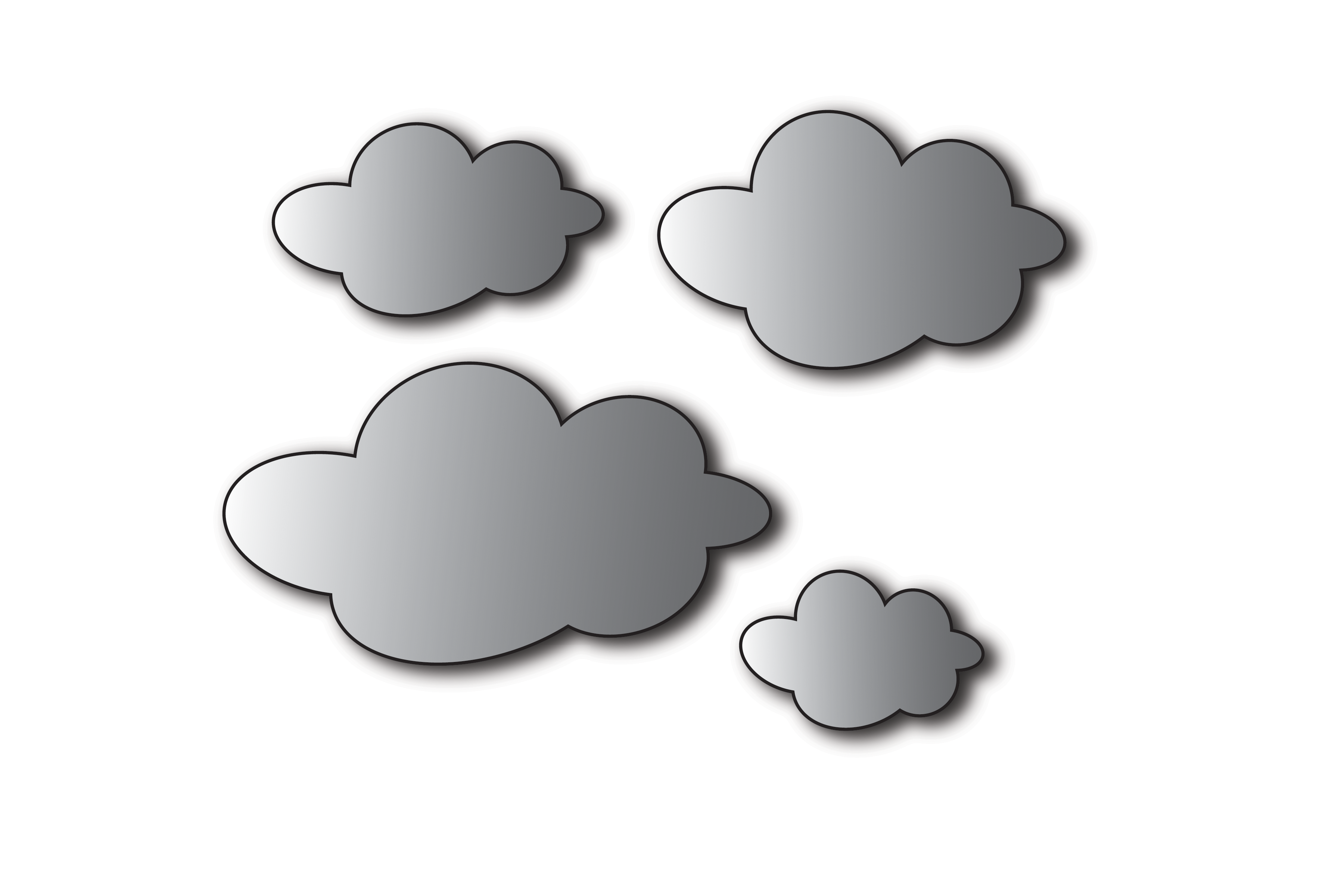 Gray clouds PNG