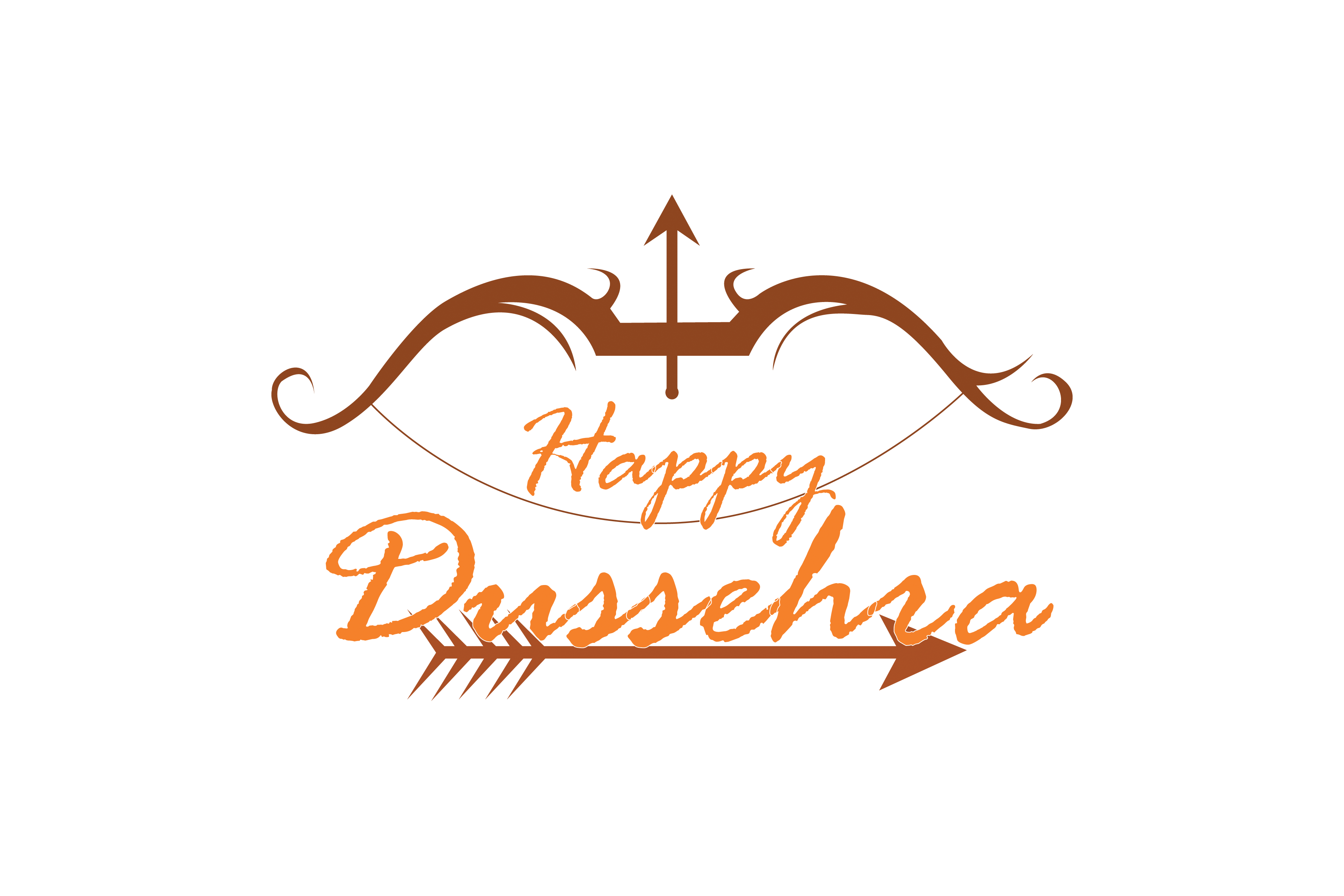 Happy Dussehra with bow arrow png free download