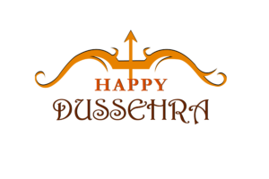 Happy Dussehra wishes text png free download