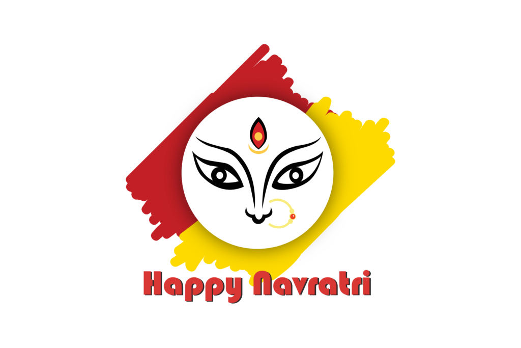 Happy Navratri Durga Puja Clipart Hd PNG