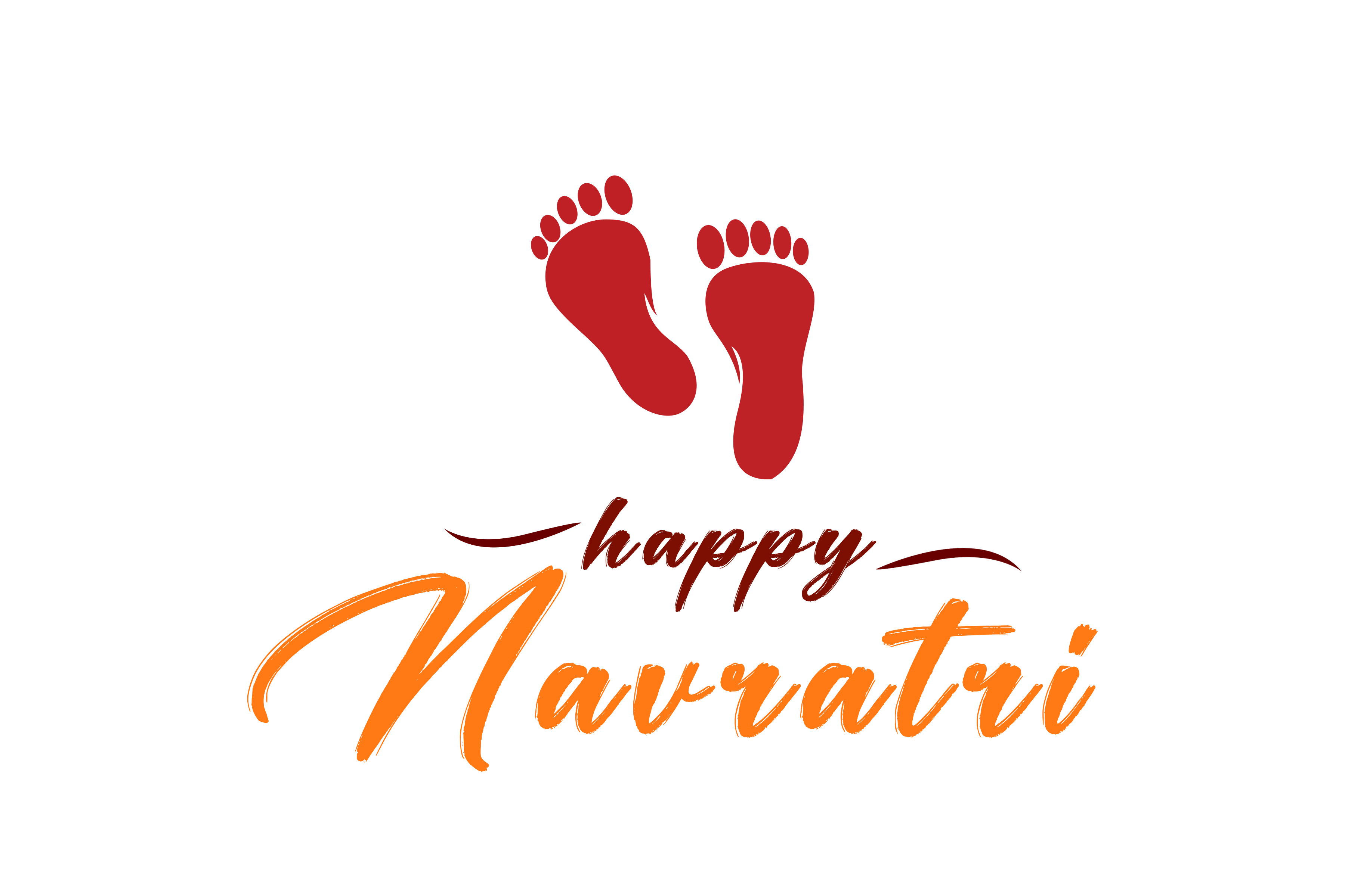 Happy Navratri wishes text png free download