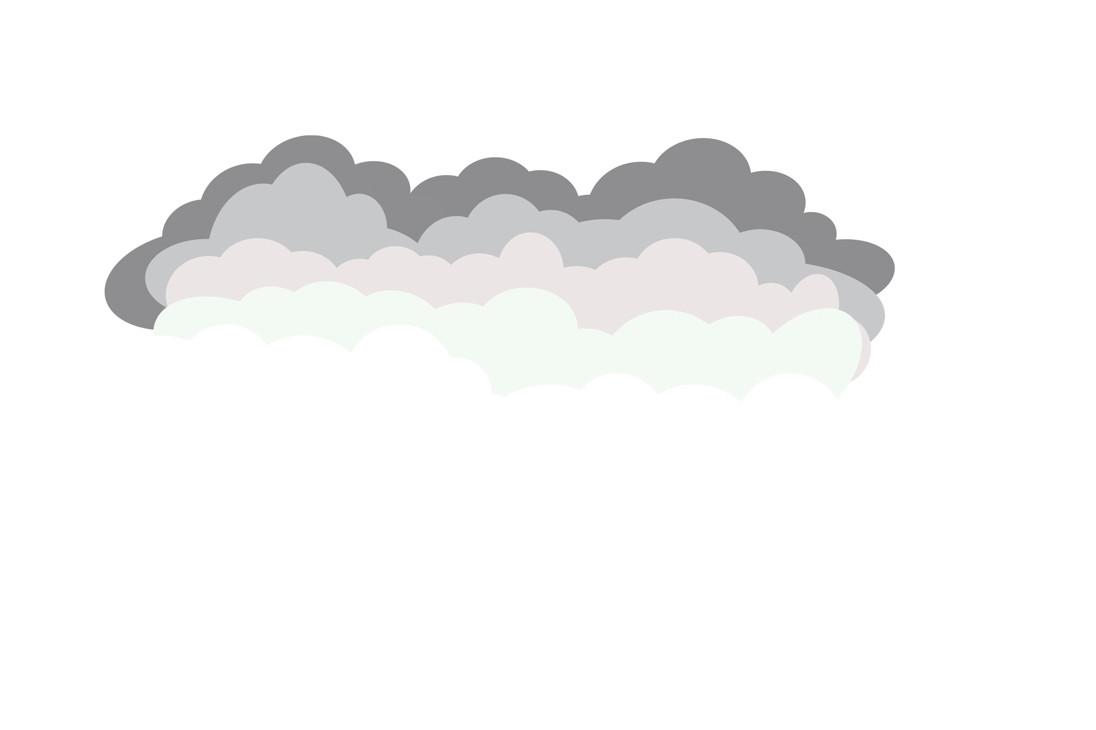 Multi layer clouds PNG Vector