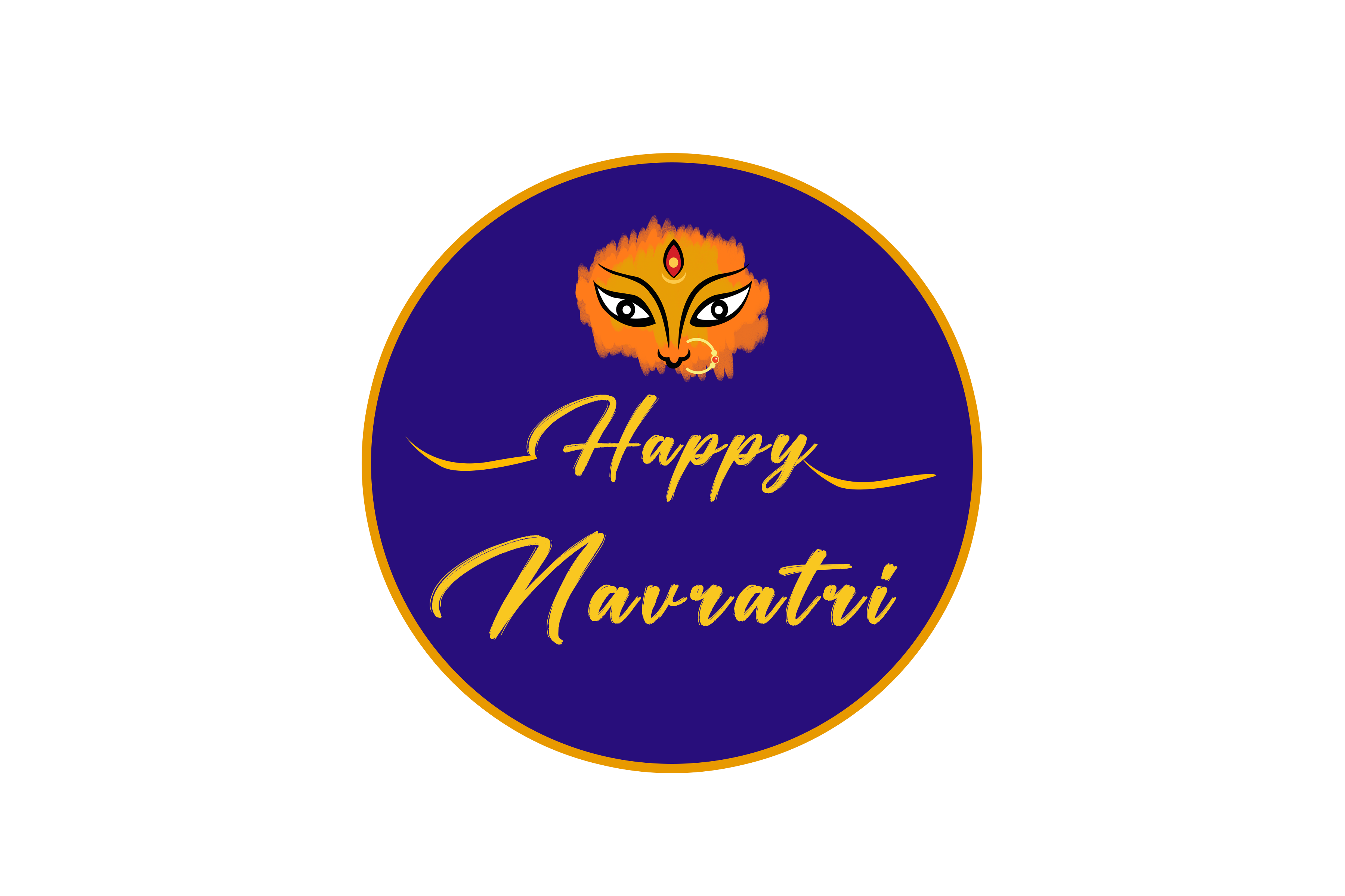 Navratri wishes png Transparent Images Free