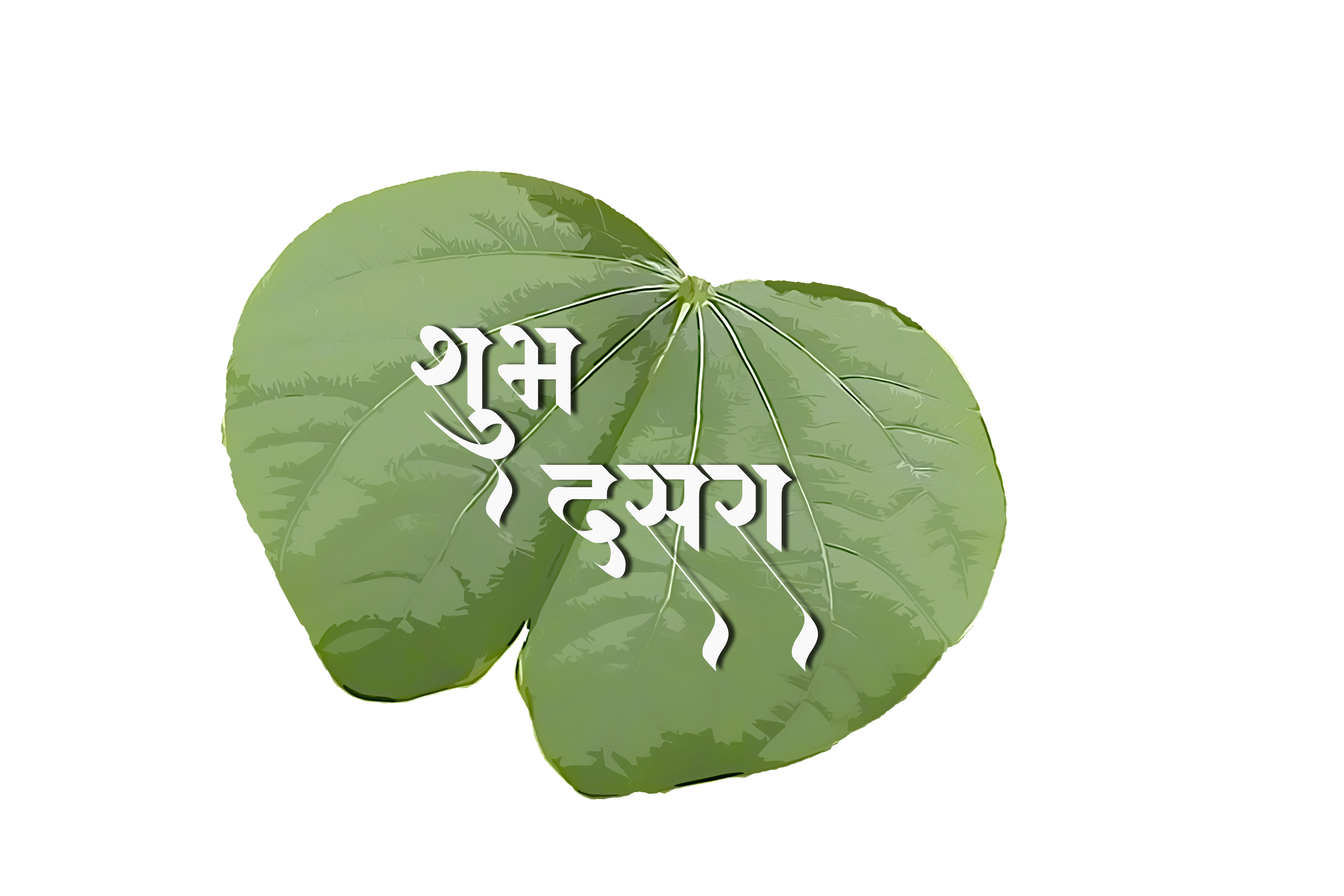 Shubh Dasara on leaf png