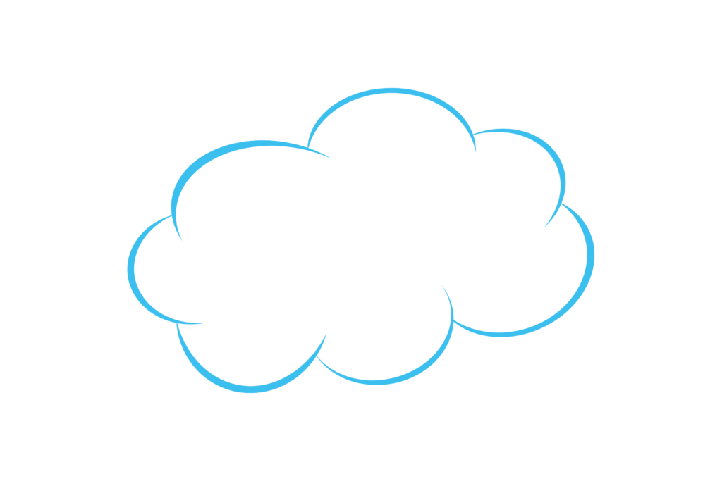 cartoon cloud border vector