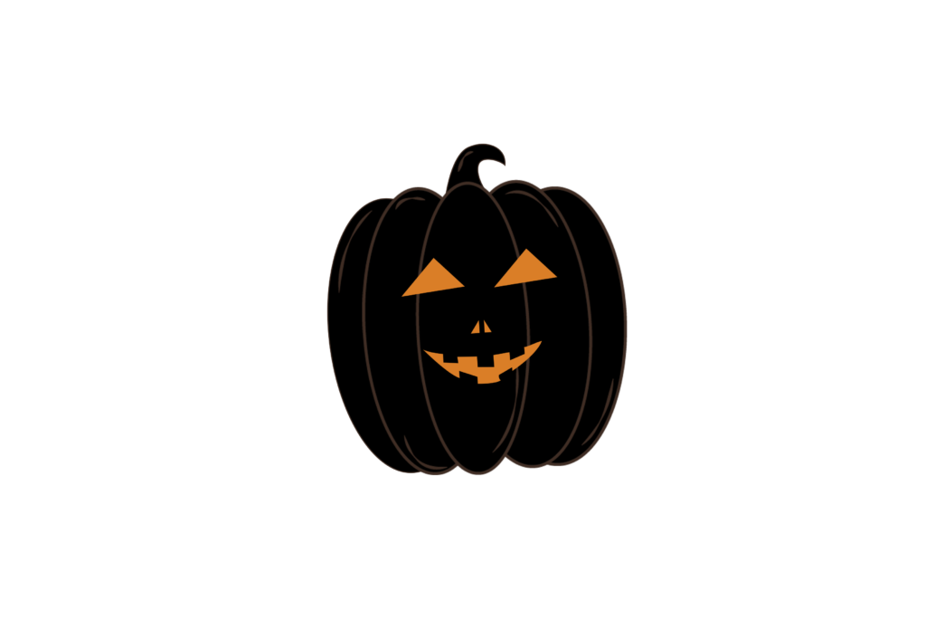 Black Halloween Pumpkin png free download