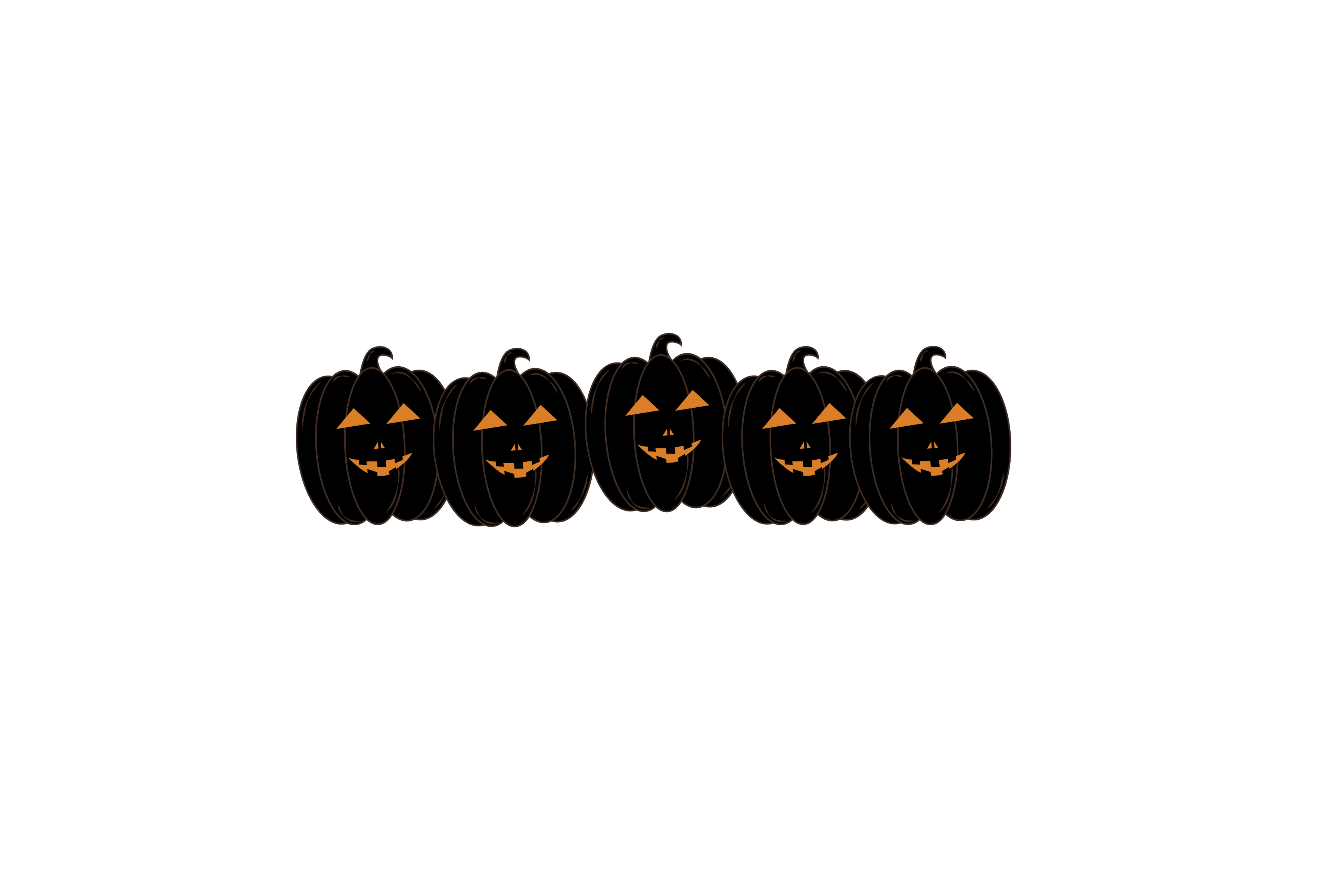 Black scary Halloween Pumpkin png