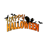 Download Happy Halloween With Bats PNG