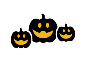 Halloween Black Pumpkin vector image PNG