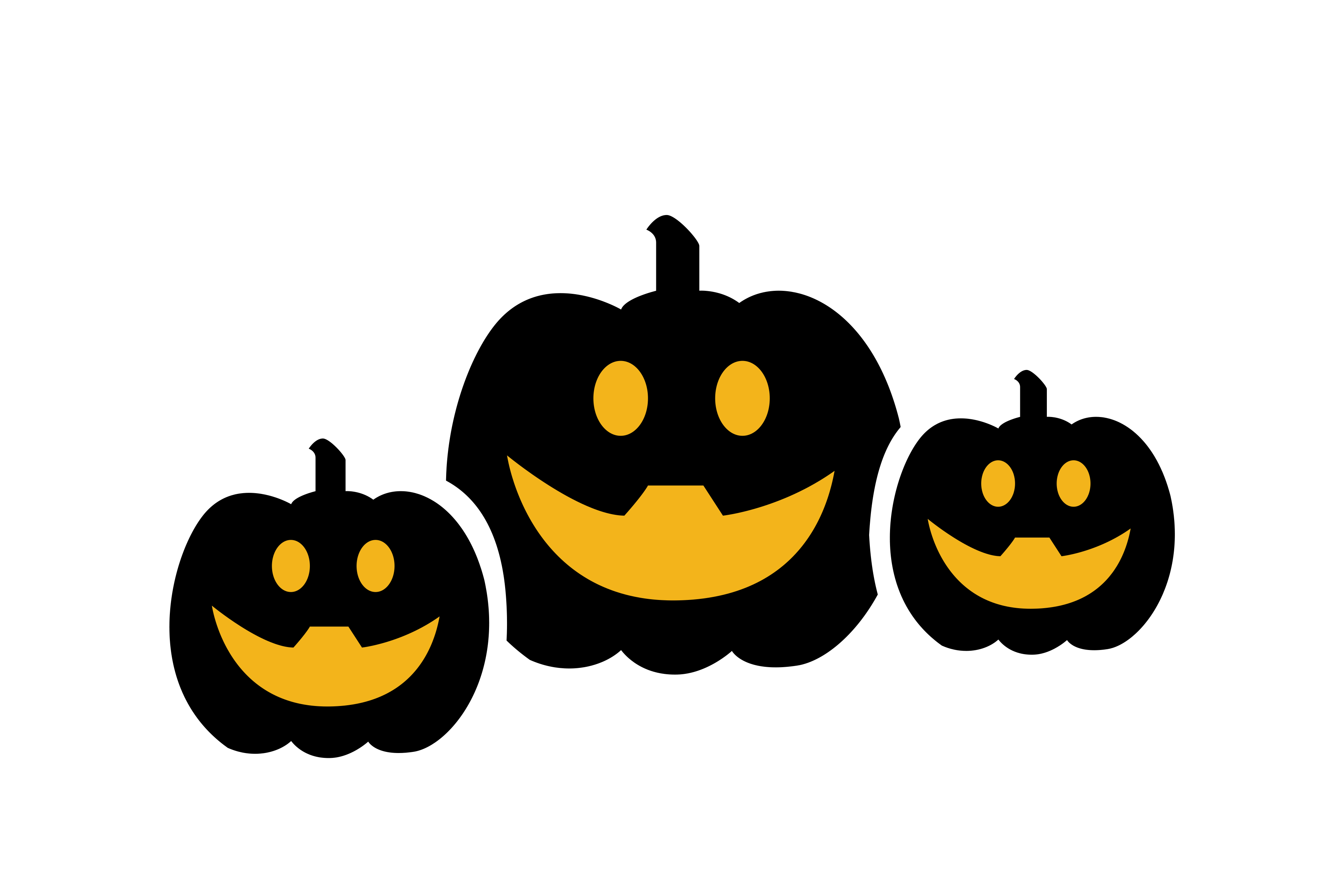 Halloween Black Pumpkin vector image PNG