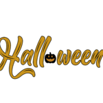 Halloween typography PNG