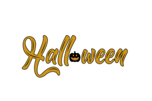 Halloween typography PNG