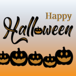 Happy Halloween Text Vector Design poster png