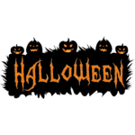 Happy Halloween With Black Pumpkin PNG free download