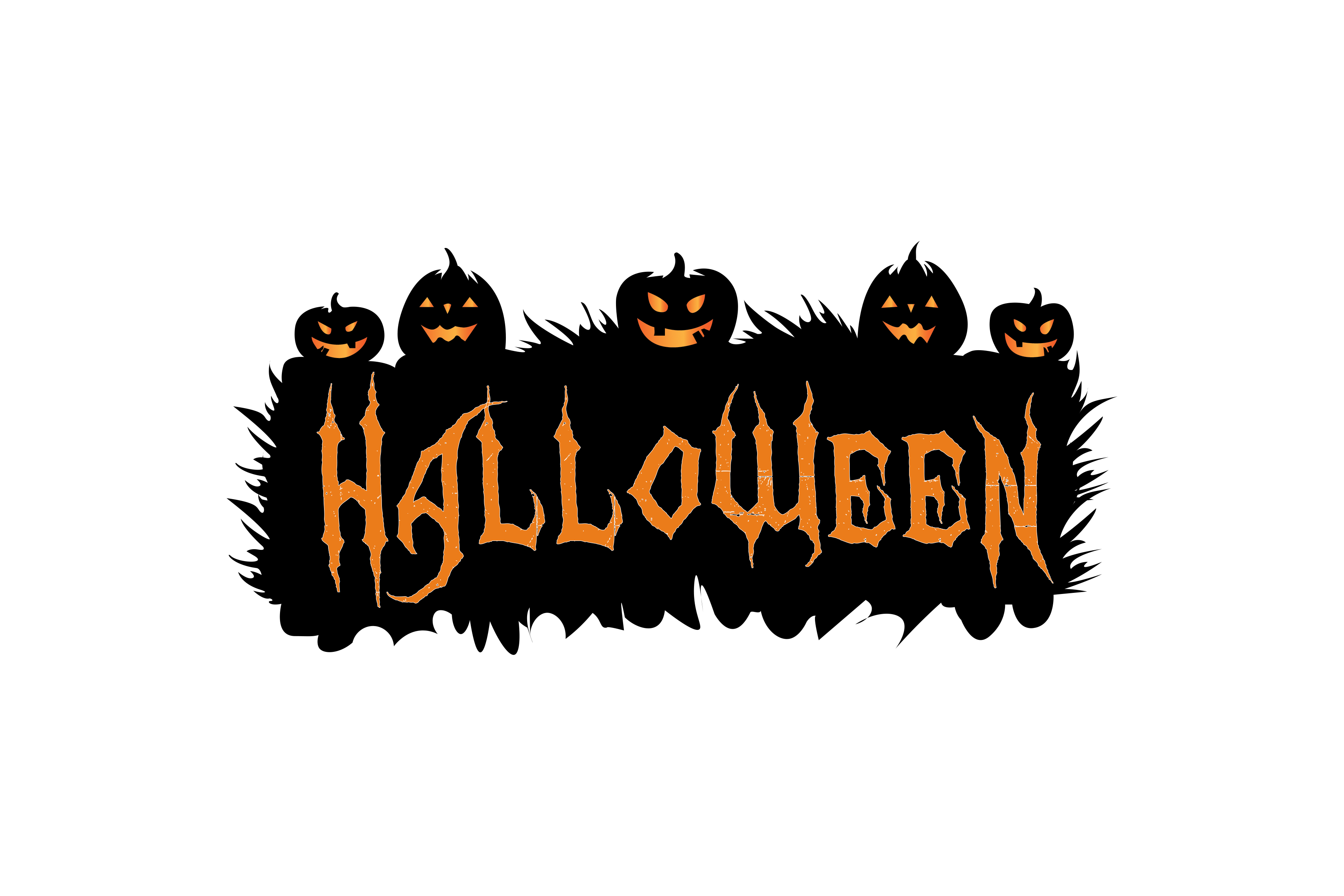 Happy Halloween With Black Pumpkin PNG free download