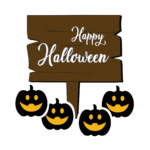 Happy Halloween party board png