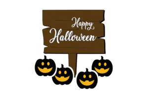 Happy Halloween party board png