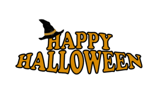 Happy Halloween text png