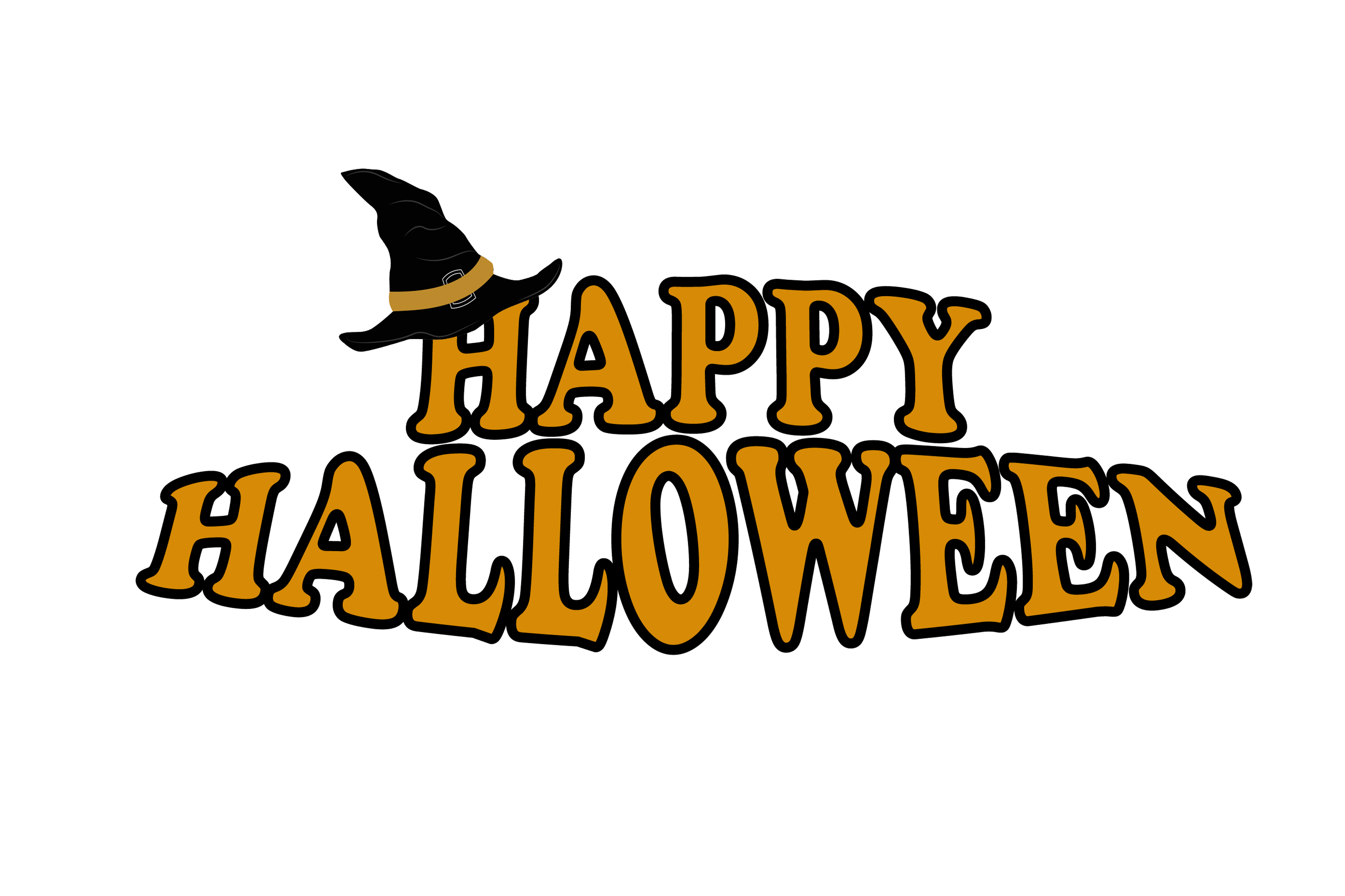 Happy Halloween text png