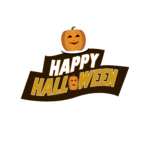 Happy Halloween with Pumpkin PNG