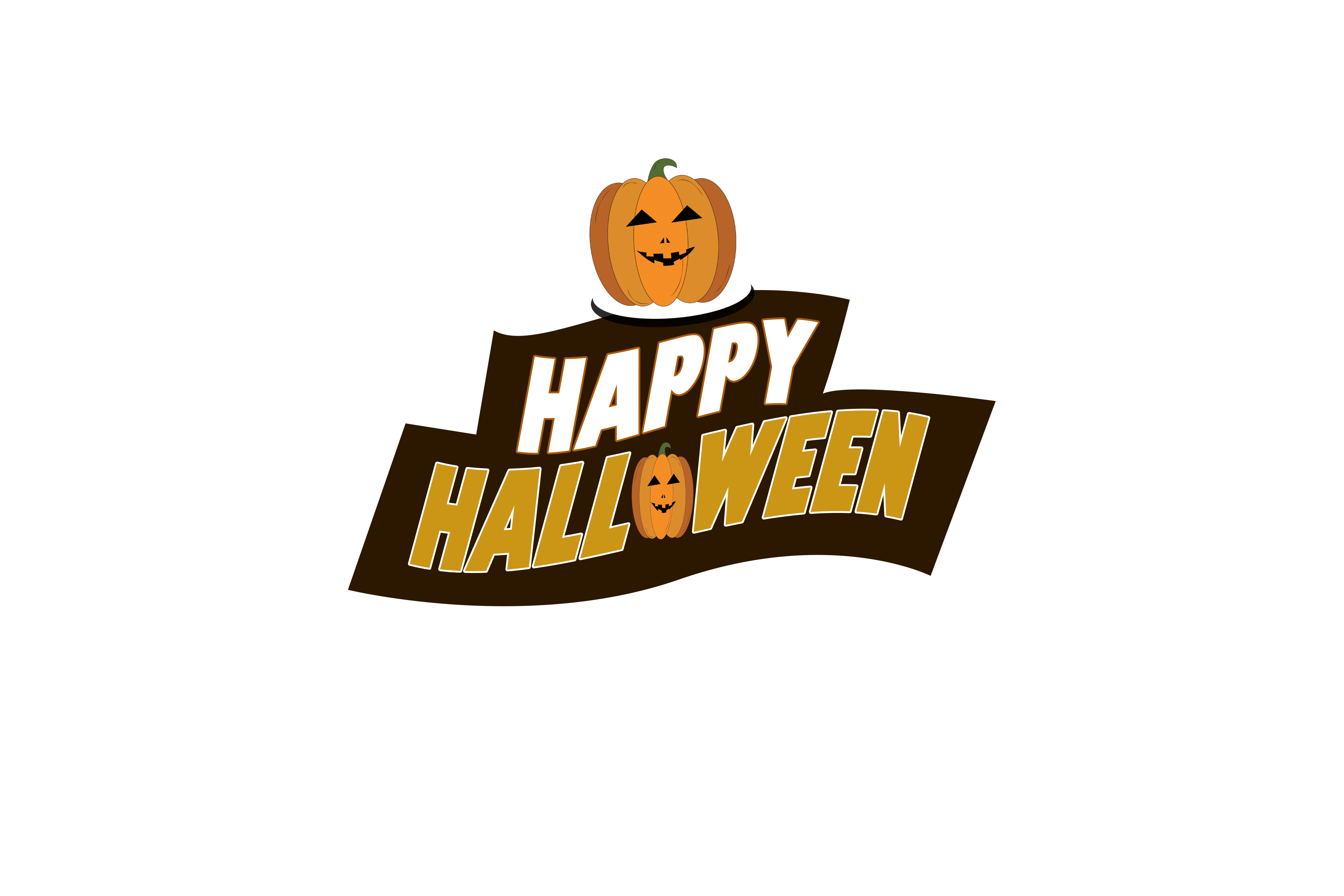 Happy Halloween with Pumpkin PNG