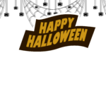 Spider Halloween Frame Vector Illustration png image