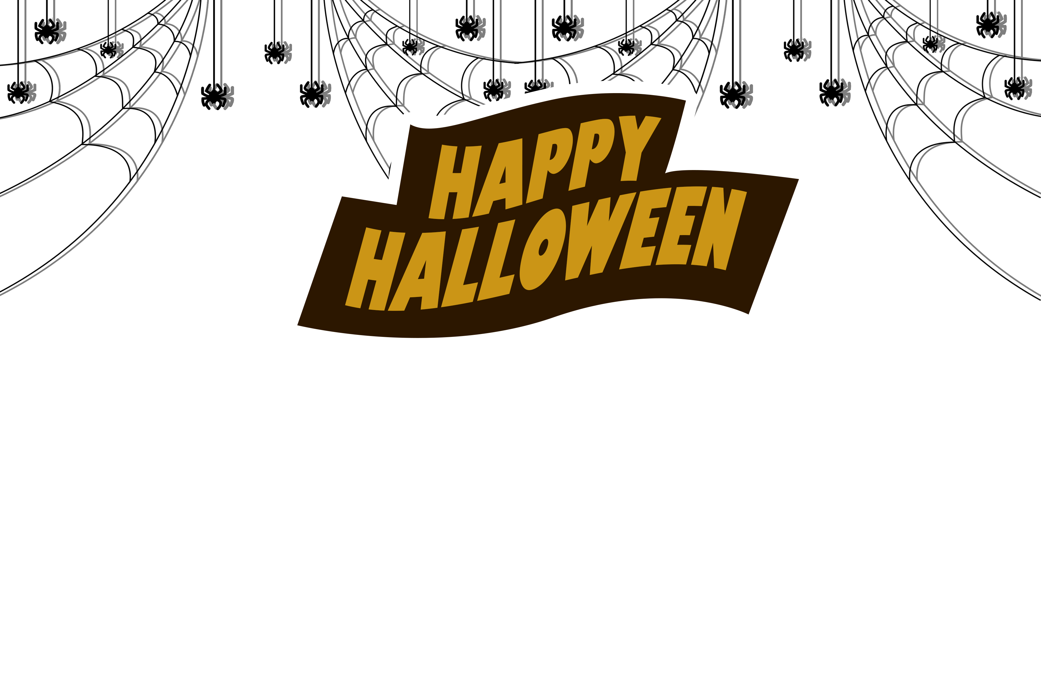 Spider Halloween Frame Vector Illustration png image